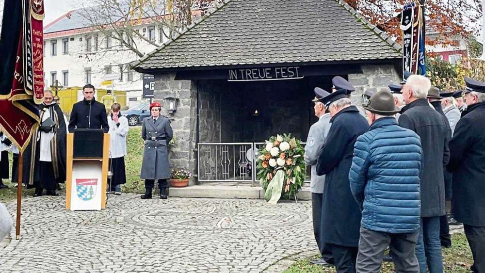 Der Gefallenen und Vermissten gedacht